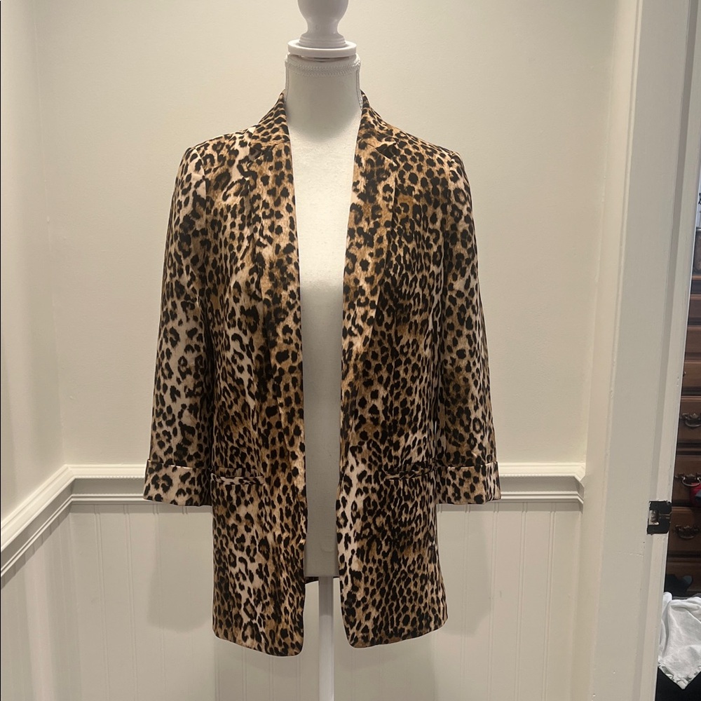 Express Animal Print Blazer